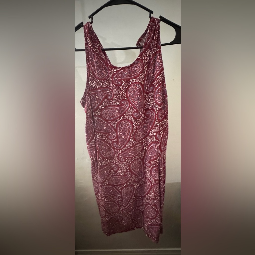 Paisley Print Sleeveless Dress
